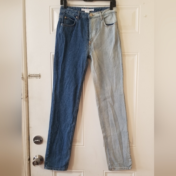 Pushbutton Two Tone Midrise Denim Jean - Picture 12 of 13